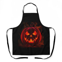 Avental de Halloween Abóbora Lava Glow