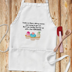 Avental de Humor Dieta de Cupcake