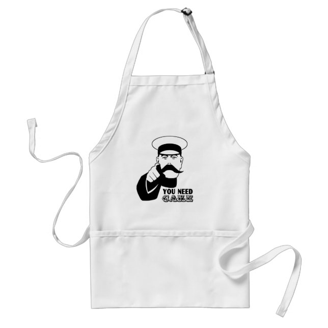 Avental de Lord Kitchener para fazer bolo (Frente)