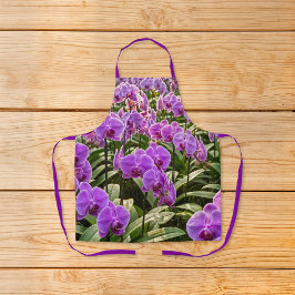 Avental de Orquídeas Roxas