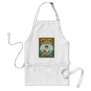 Avental Deco Tecido Label Art Royal Muslin Apron