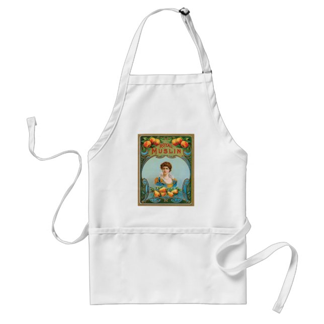 Avental Deco Tecido Label Art Royal Muslin Apron (Frente)