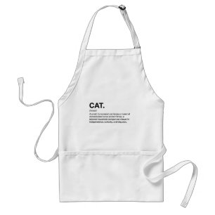 Avental Definição de Gato Substantivo Amante de Gato Engra