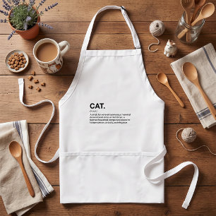 Avental Definição de Gato Substantivo Amante de Gato Engra