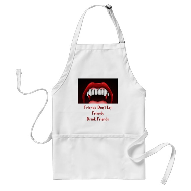 Avental Dentes de Halloween de Vampiro (Frente)