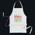 Avental Design da arte do metro de Bunco por Artinspired<br><div class="desc">Da arte multicolorido do metro do divertimento design gráfico do bunco. A cor do fundo pode ser mudada. Featured é os amigos das palavras, o bunco, o dado, o lance, o lance, o bate-papo, o riso e os bons tempos. Faz um excelente e um prêmio ou um presente inteligente. Excelente...</div>