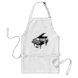 Avental Design de Piano Três Pocket Apron