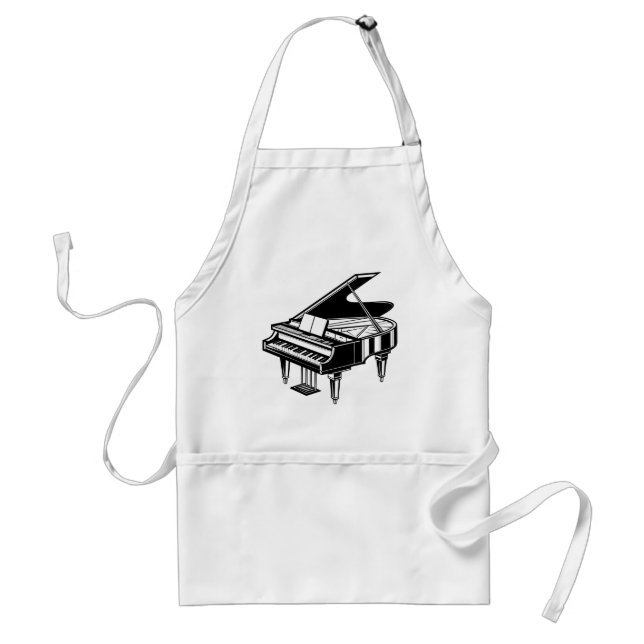 Avental Design de Piano | Três Pocket Apron (Frente)
