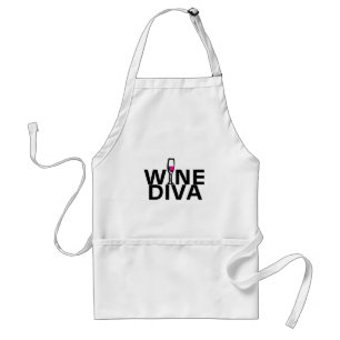 Avental Diva do vinho