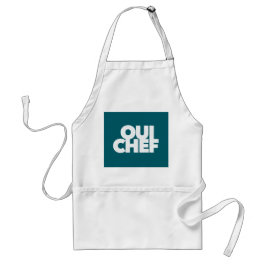 Avental divertido Oui Chef restaurante chefe equipe sous f