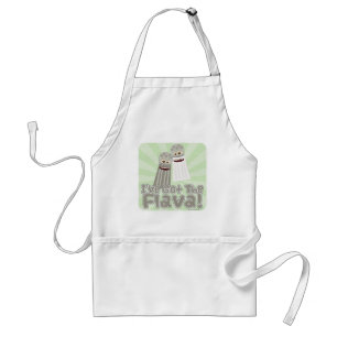Avental Diz Got Flava Dizendo Sal e Pimenta Cartoon