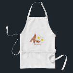 Avental do bacon & dos ovos<br><div class="desc">Um avental que caracteriza uma ilustração do bacon e dos ovos. Personalize com seu nome.</div>