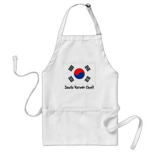 Avental do cozinheiro chefe da bandeira de Coreia