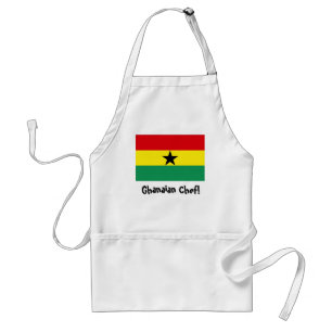 Avental do cozinheiro chefe da bandeira de Ghana