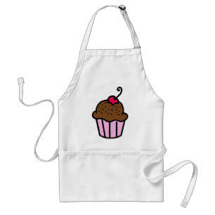 Avental do cupcake do chocolate