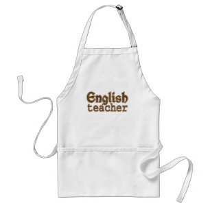Avental do professor de inglês