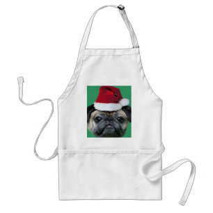Avental do pug do Natal