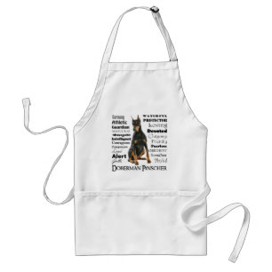 Avental Doberman Traits Apron