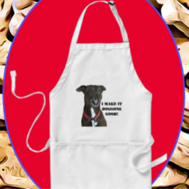 Avental Docinho Pitbull Mix Dog em Apron do Chef