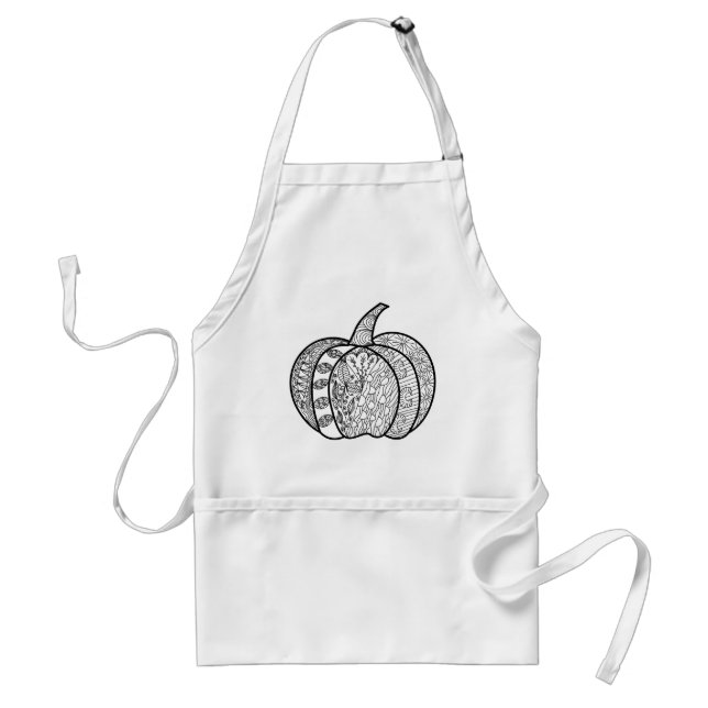 Avental Dodores de Halloween Boho mandala bombeiros outono (Frente)