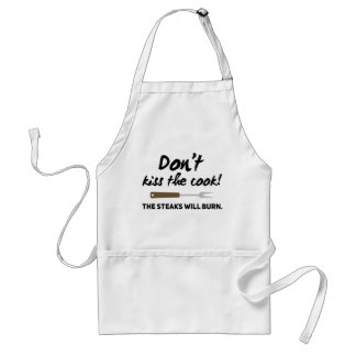 Avental Don't Kiss the Cook Grillmaster Love Steaks