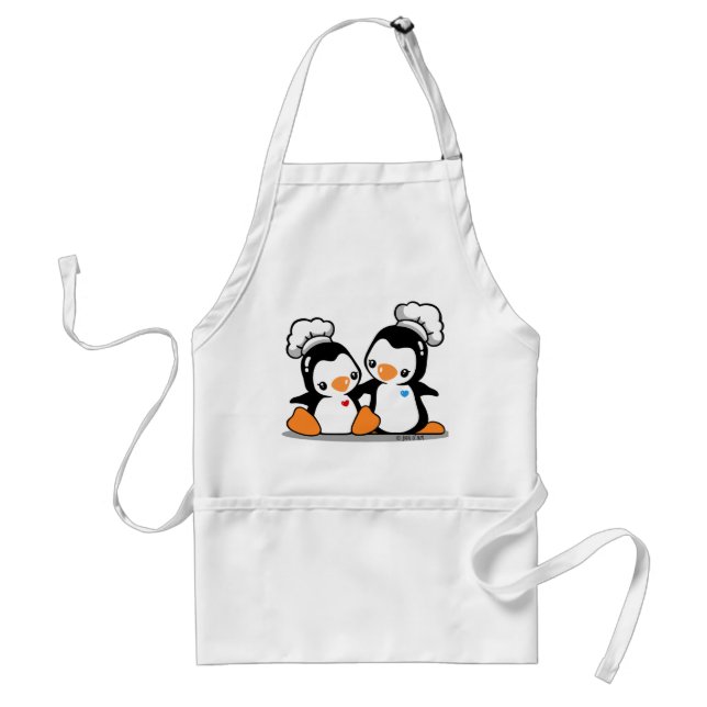 Avental dos pinguins do cozinheiro chefe (Frente)