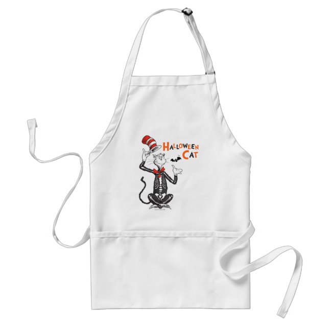 Avental Dr. Seuss | Gato de Halloween no Chapéu (Frente)