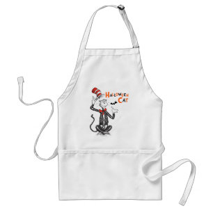 Avental Dr. Seuss Gato no Chapéu de Halloween