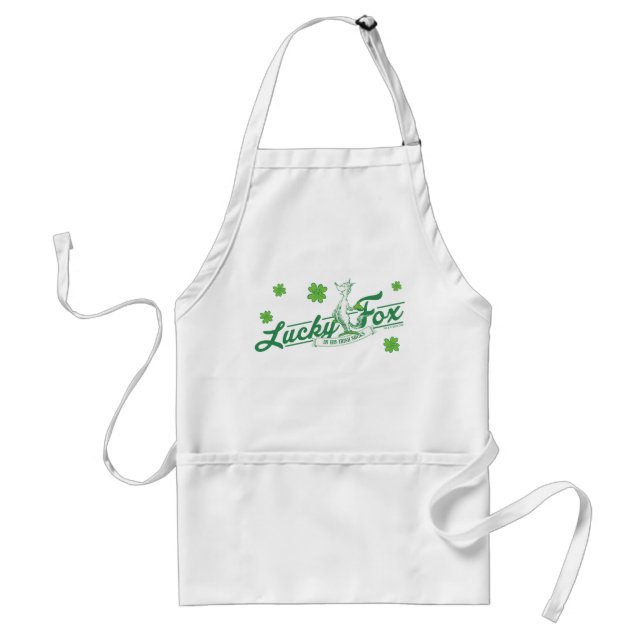 Avental Dr. Seuss | Raposa Sortuda Nas Suas Meias Irlandes (Frente)