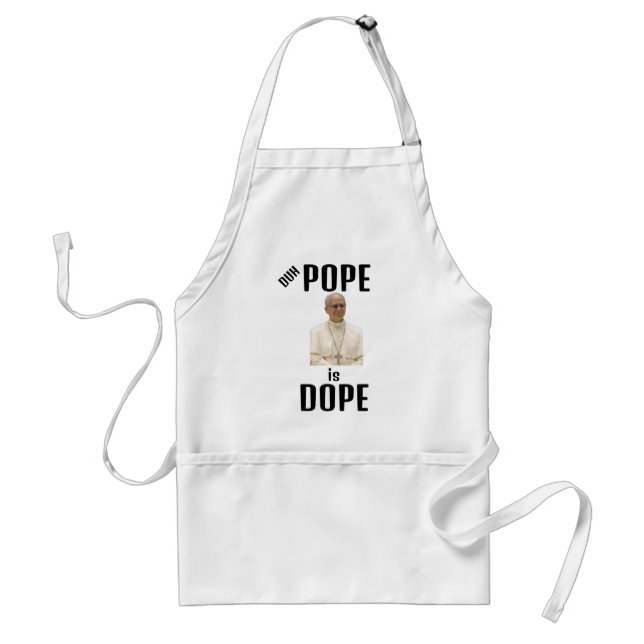 Avental Duh Pope is Dope Apron (Frente)