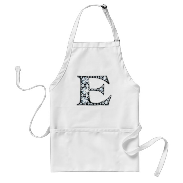 Avental "E" Diamond Bling Apron (Frente)