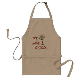 AVENTAL É VINHO O'CLOCK KHAKI CHEF APRON