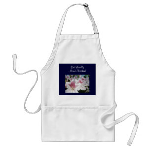 Avental Eat Locally Mom's Kitchen Azaléias Rosa