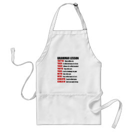 Avental Effin Grammar Lição Humor Eles são os seus