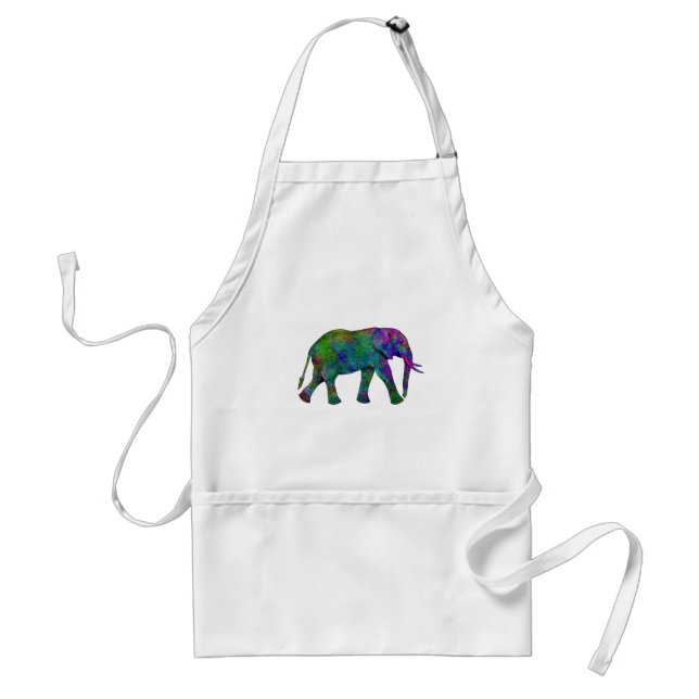 Avental Elefante colorido (Frente)