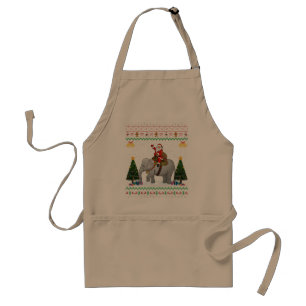 Avental Elefante Ugly Xmas Papais noeis De Presente Andand