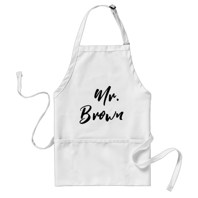 Avental Elegante Casal Personalizado Sr. Pocket Aprons (Frente)