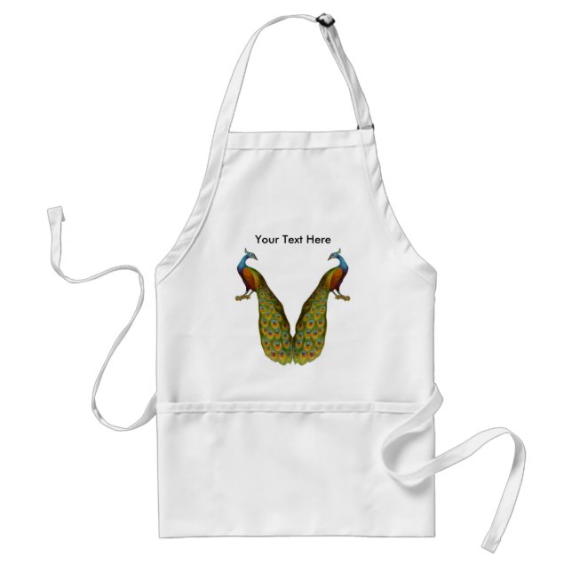 Avental Elegante Peacock Animal Apron (Frente)