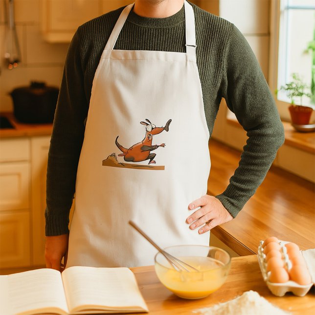 Avental Engraçado Cartoon De Ateador Quirky Running Animal (Criador carregado)