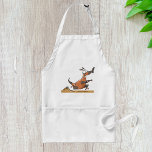 Avental Engraçado Cartoon De Ateador Quirky Running Animal<br><div class="desc">Cozinhe em estilo com este cartoon especial. Apresentando uma ilustração peculiar e divertida de um tamanduá estrelado na corrida, este design adiciona um toque divertido e leve à sua cozinha ou CHURRASCO. Perfeito para cozinheiros caseiros, padeiros, mestrados de grelhas e amantes de os animais, este avental de alta qualidade proporciona...</div>