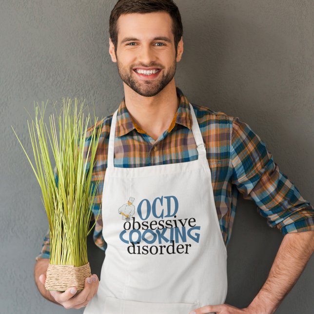 Avental Engraçado Chef Obsessivo Distúrbio do Cozinhar (Criador carregado)