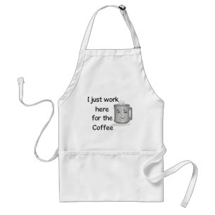 Avental engraçado do amante do café
