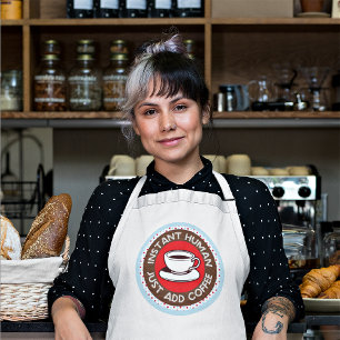 Avental engraçado do café