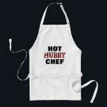 Avental Engraçado Hubby Chef Mens Griling Apron<br><div class="desc">Engraçado Chef Chef Mens Griling Apron Surpreenda seu marido com um avental legal de barbeque e faça ele se sentir especial! "Chef de Hubby Quente" em tipografia negros e arrojada e angustiada. Disponível em cores e comprimentos diferentes. Modelo disponível se você quiser personalizar com sua própria citação. Faz um presente...</div>