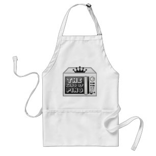 Avental Engraçado O Rei Do Cozinhar De Micro-Ondas Ping