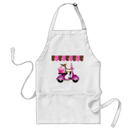Avental Engraçado Patinete Rapariga Cupcake Apron