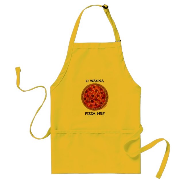 Avental Engraçado Pizza Apron Para Verdadeiros Italianos (Frente)