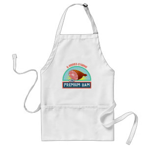 Avental Engraçado Pun "Premium Ham" Apron