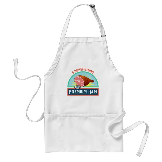 Avental Engraçado Pun "Premium Ham" Apron (Frente)