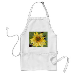 Avental Ephemera Francesa de Flor Girassol Apron